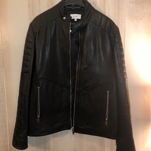 REISS Men’s Native Leather Jacket size Medium